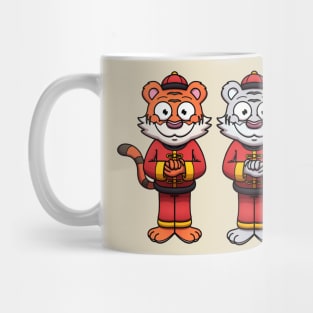 2022 Chinese New Year 2 Cute Hospitable Tigers Mug